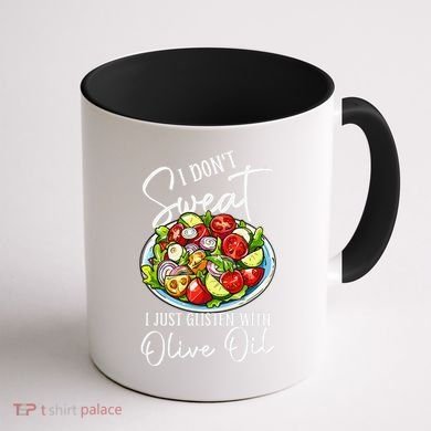 Funny Fresh Vegetable Salad Mediterranean Food Lover Coffee Mug back