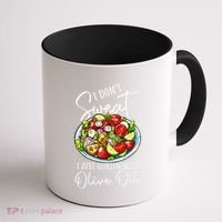Funny Fresh Vegetable Salad Mediterranean Food Lover Coffee Mug thumb 1