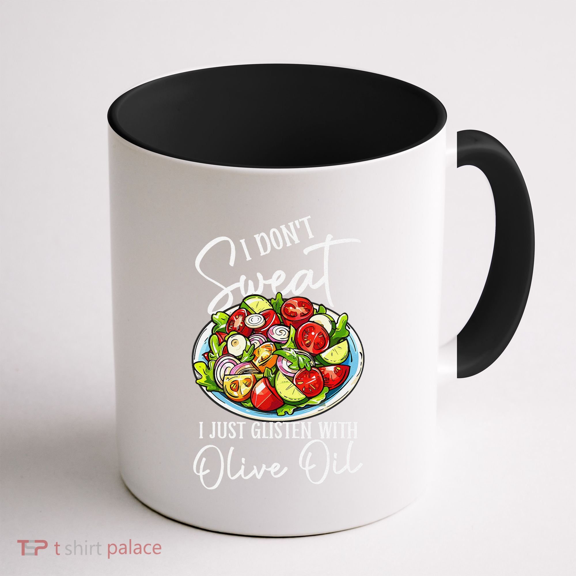 Funny Fresh Vegetable Salad Mediterranean Food Lover Coffee Mug