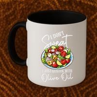 Funny Fresh Vegetable Salad Mediterranean Food Lover Coffee Mug thumb 2