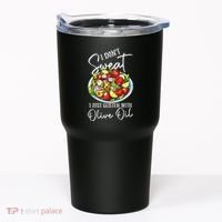 Funny Fresh Vegetable Salad Mediterranean Food Lover Tumbler thumb 0