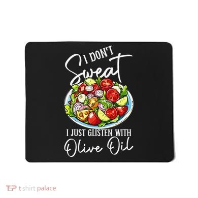 Funny Fresh Vegetable Salad Mediterranean Food Lover Mousepad