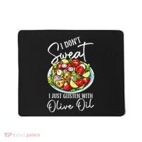 Funny Fresh Vegetable Salad Mediterranean Food Lover Mousepad thumb 0