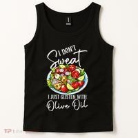 Funny Fresh Vegetable Salad Mediterranean Food Lover Tank Top thumb 2