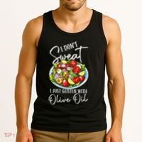 Funny Fresh Vegetable Salad Mediterranean Food Lover Tank Top thumb 3