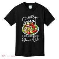 Funny Fresh Vegetable Salad Mediterranean Food Lover Kids T-Shirt thumb 0