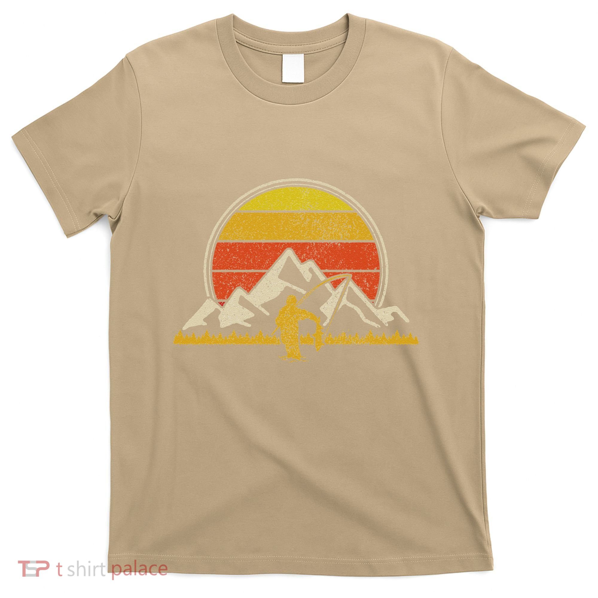 Fly Fishing Vintage Trout Salmon Fishing Fisherman Gift T-Shirt
