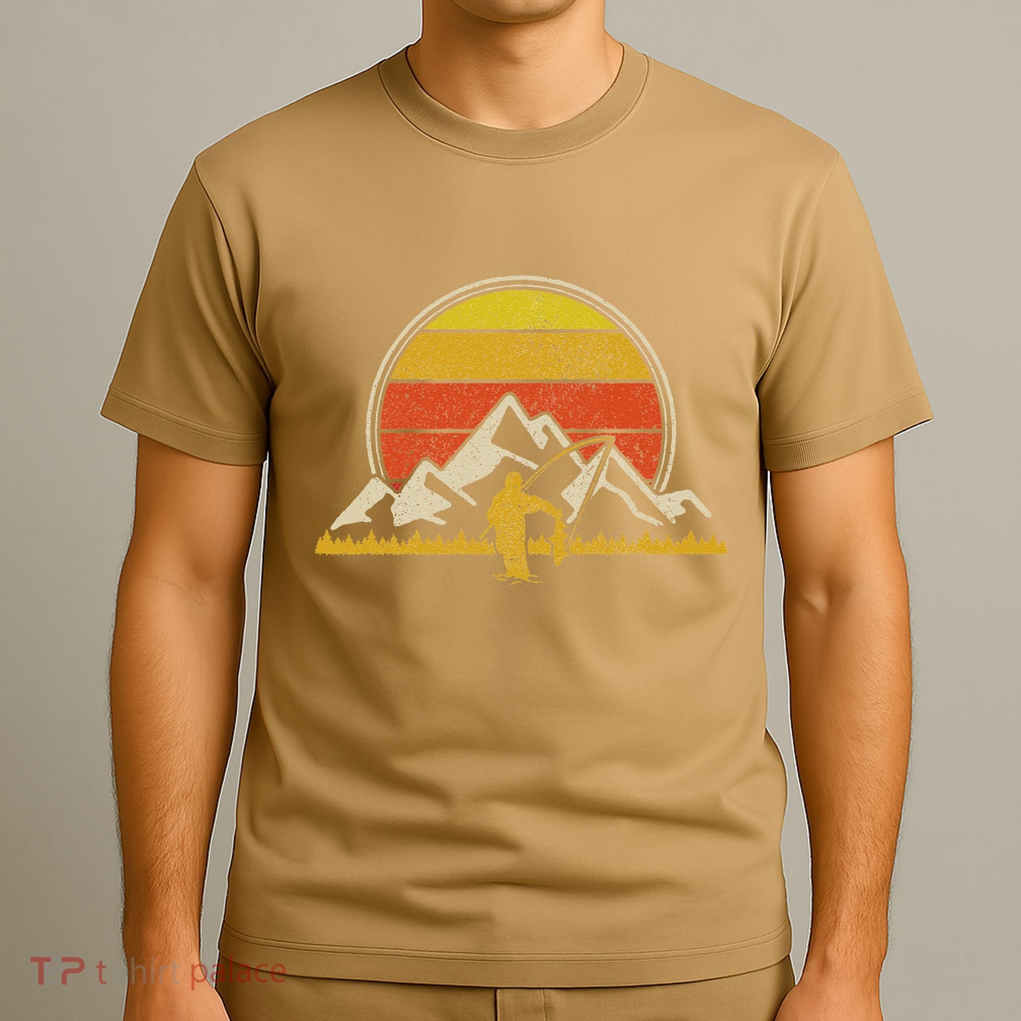 Fly Fishing Vintage Trout Salmon Fishing Fisherman Gift T-Shirt