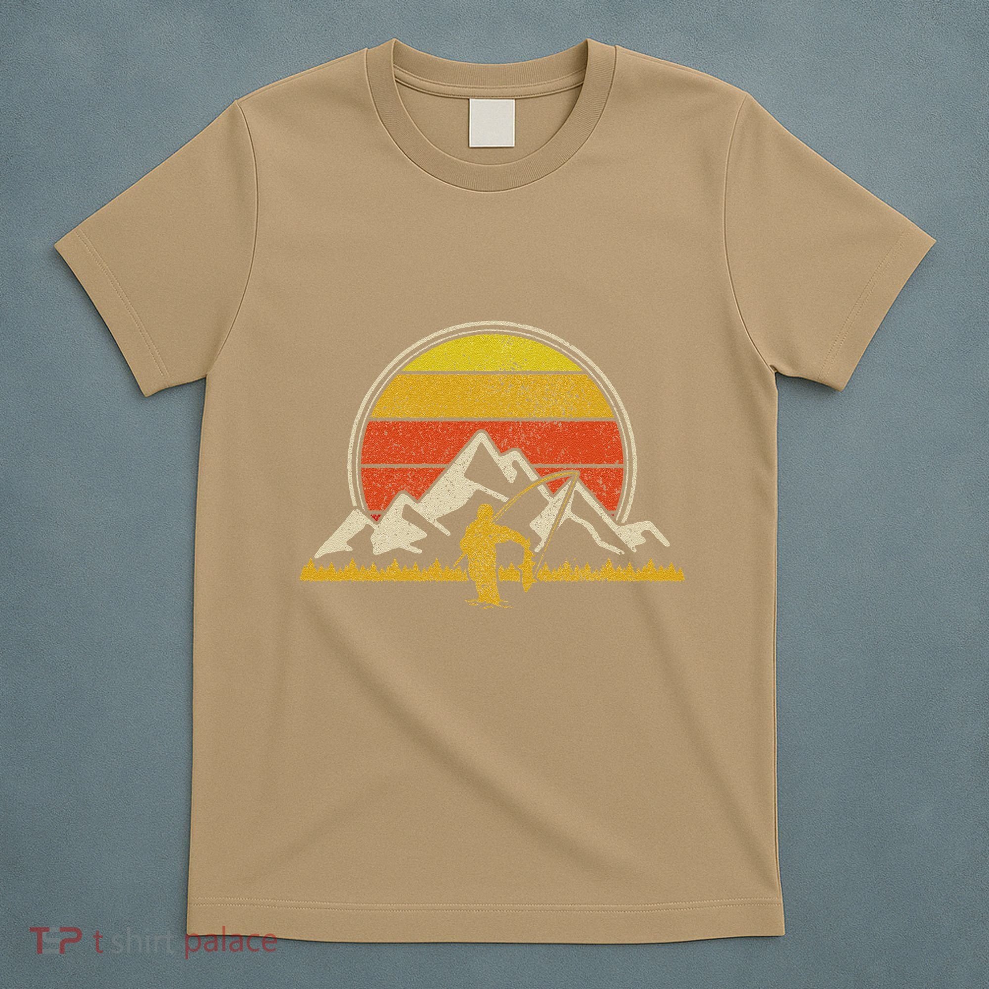 Fly Fishing Vintage Trout Salmon Fishing Fisherman Gift T-Shirt