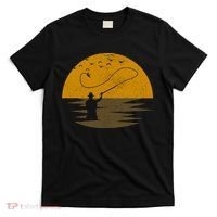 Fly Fishing Vintage Retro Trout Salmon Fisherman Gift T-Shirt thumb 0