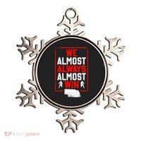 Football Fans We Almost Always Almost Win Funny Nebraska Ornament thumb 0
