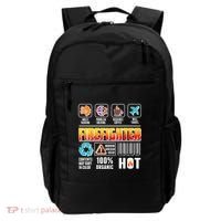Funny Firefighter Warning Label Backpack thumb 0
