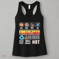 Funny Firefighter Warning Label Women's Tank Top thumb 3
