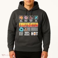 Funny Firefighter Warning Label Hoodie thumb 2