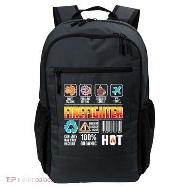 Funny Firefighter Warning Label Backpack