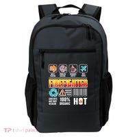 Funny Firefighter Warning Label Backpack thumb 0