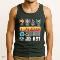 Funny Firefighter Warning Label Tank Top thumb 3