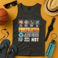 Funny Firefighter Warning Label Tank Top thumb 4