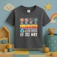 Funny Firefighter Warning Label Toddler T-Shirt thumb 3