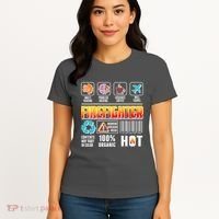 Funny Firefighter Warning Label Women's T-Shirt thumb 4