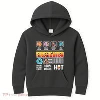 Funny Firefighter Warning Label Kids Hoodie thumb 0
