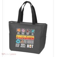 Funny Firefighter Warning Label Tote Bag thumb 3