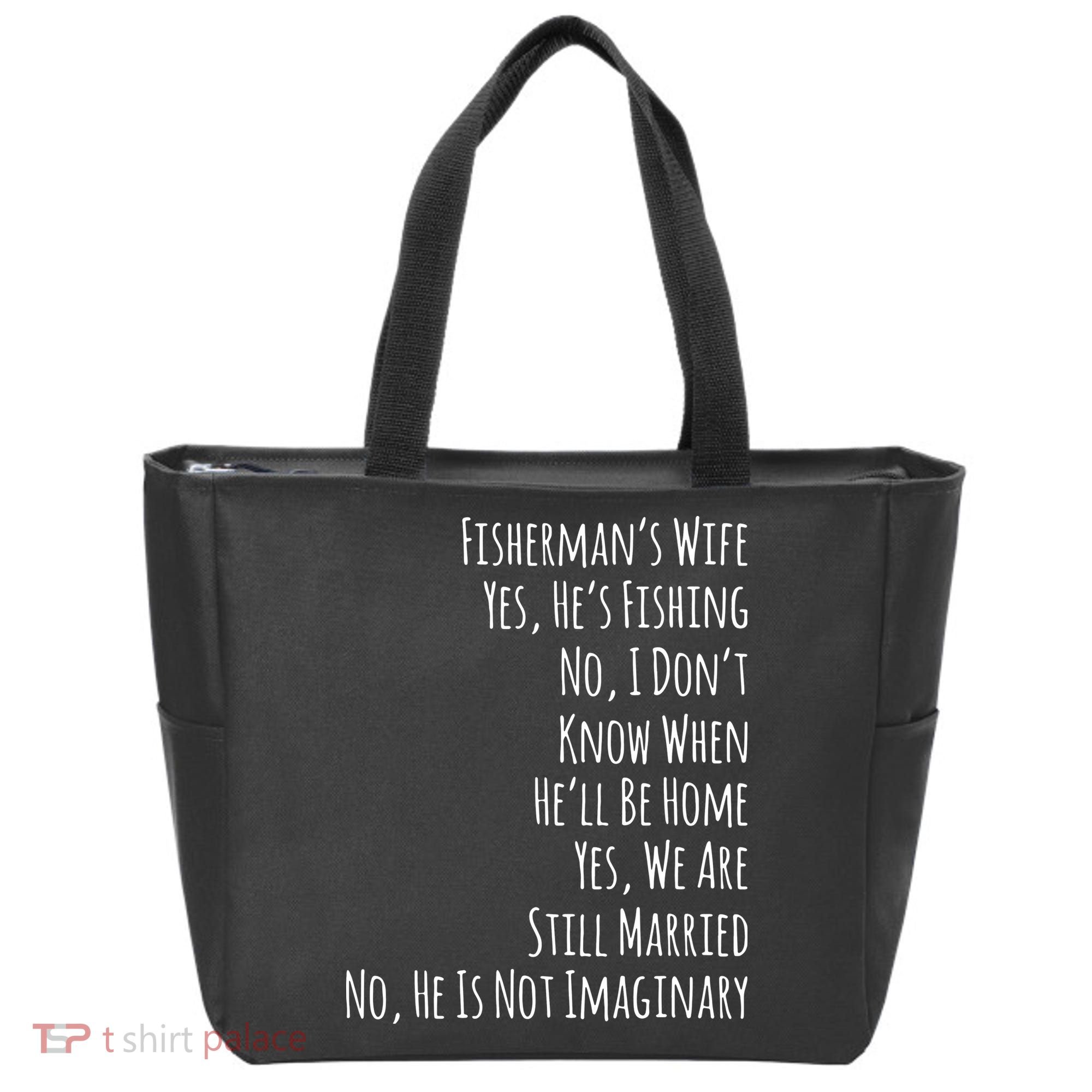 Fishing Fishermans Wife Tote Bag