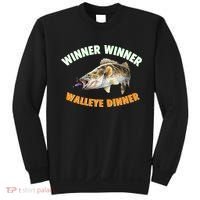 Funny Fishing WINNER WINNER WALLEYE DINNER Fish Fry Sweatshirt thumb 0