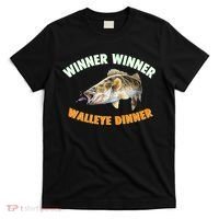 Funny Fishing WINNER WINNER WALLEYE DINNER Fish Fry T-Shirt thumb 0