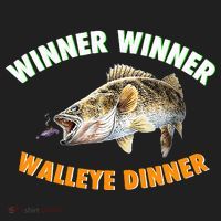 Funny Fishing WINNER WINNER WALLEYE DINNER Fish Fry Beanie thumb 2