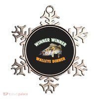 Funny Fishing WINNER WINNER WALLEYE DINNER Fish Fry Ornament thumb 0