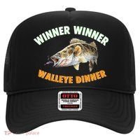 Funny Fishing WINNER WINNER WALLEYE DINNER Fish Fry Hat thumb 0