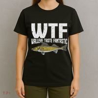 Funny Fisherman Wtf Walleye Taste Fantastic Walleye Fishing T-Shirt thumb 4