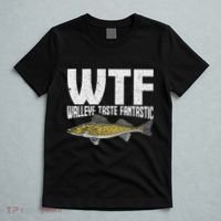 Funny Fisherman Wtf Walleye Taste Fantastic Walleye Fishing T-Shirt thumb 5