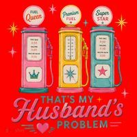 Funny Funny Wife Gas Meme That's My Husband's Problem Santa Hat thumb 1