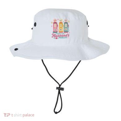 Funny Funny Wife Gas Meme That's My Husband's Problem Bucket Hat