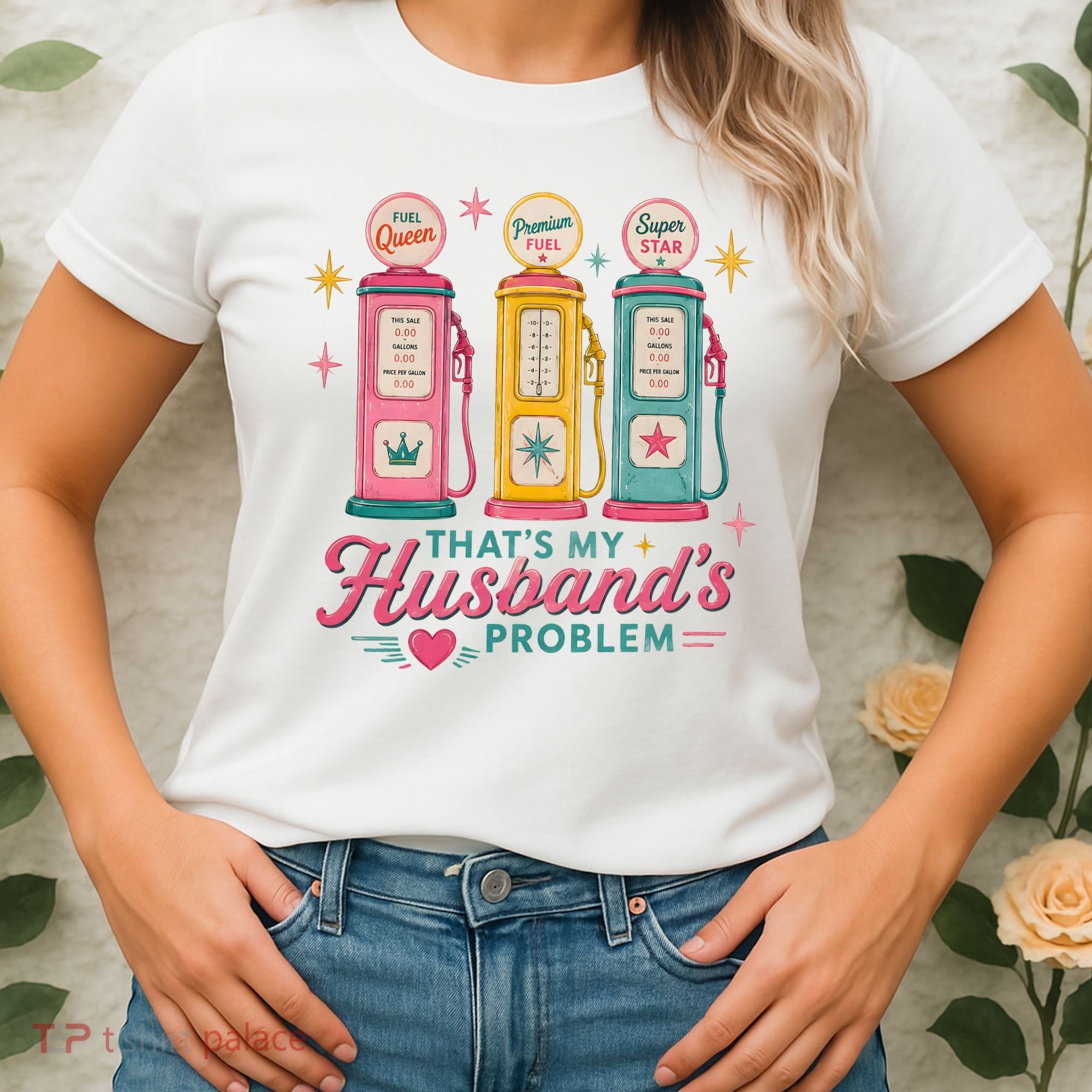 Funny Funny Wife Gas Meme That's My Husband's Problem Women's T-Shirt