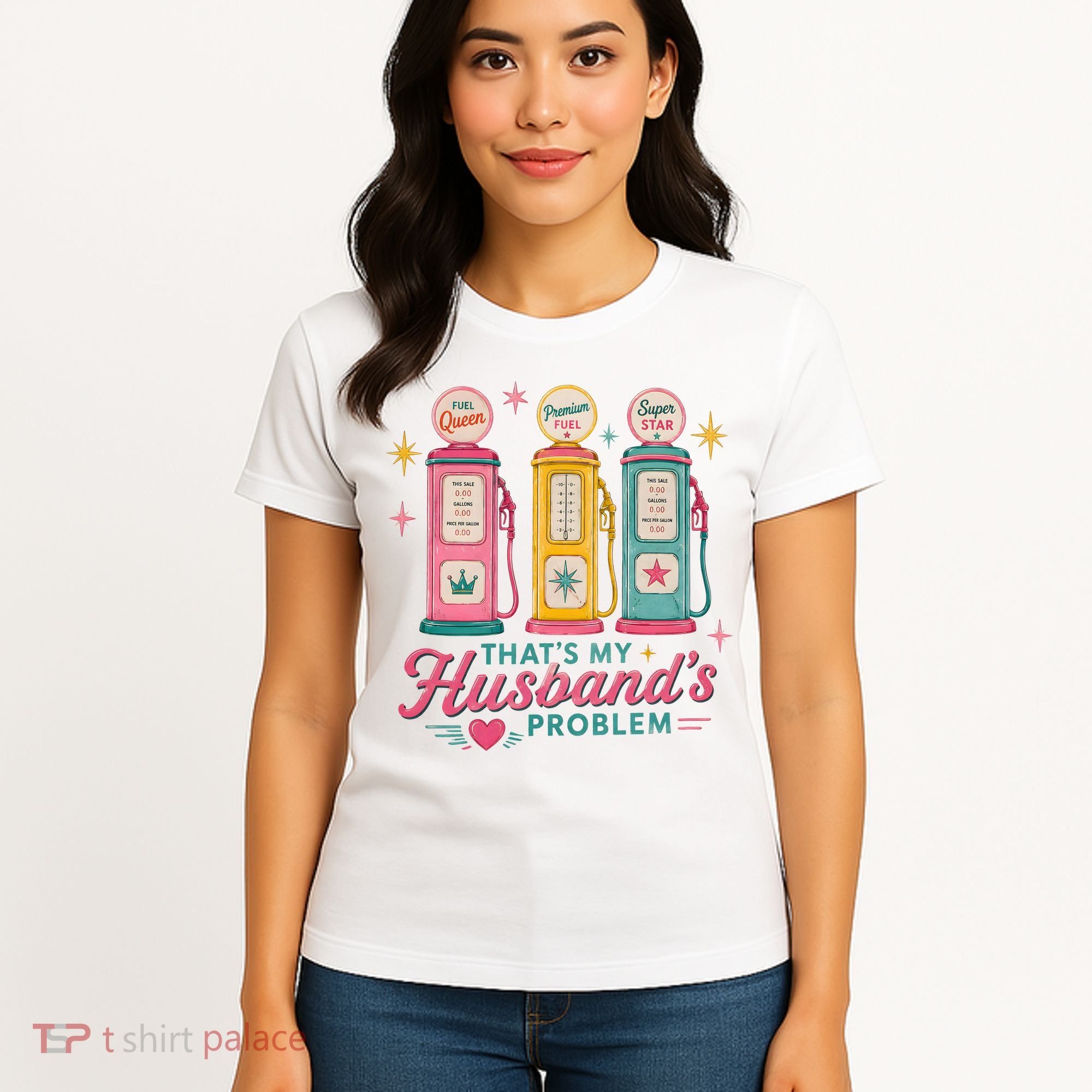 Funny Funny Wife Gas Meme That's My Husband's Problem Women's T-Shirt