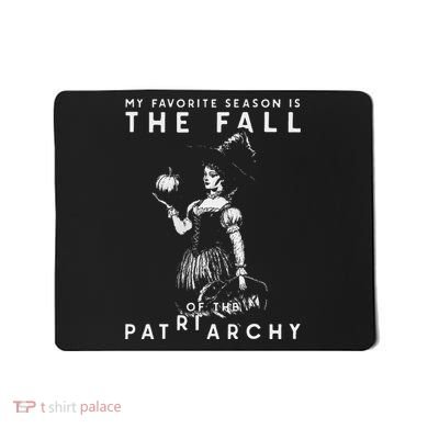 Funny Feminist Witch My Favorite Season Mousepad