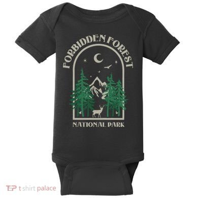 Forbidden Forest Wizard National Park Baby Bodysuit