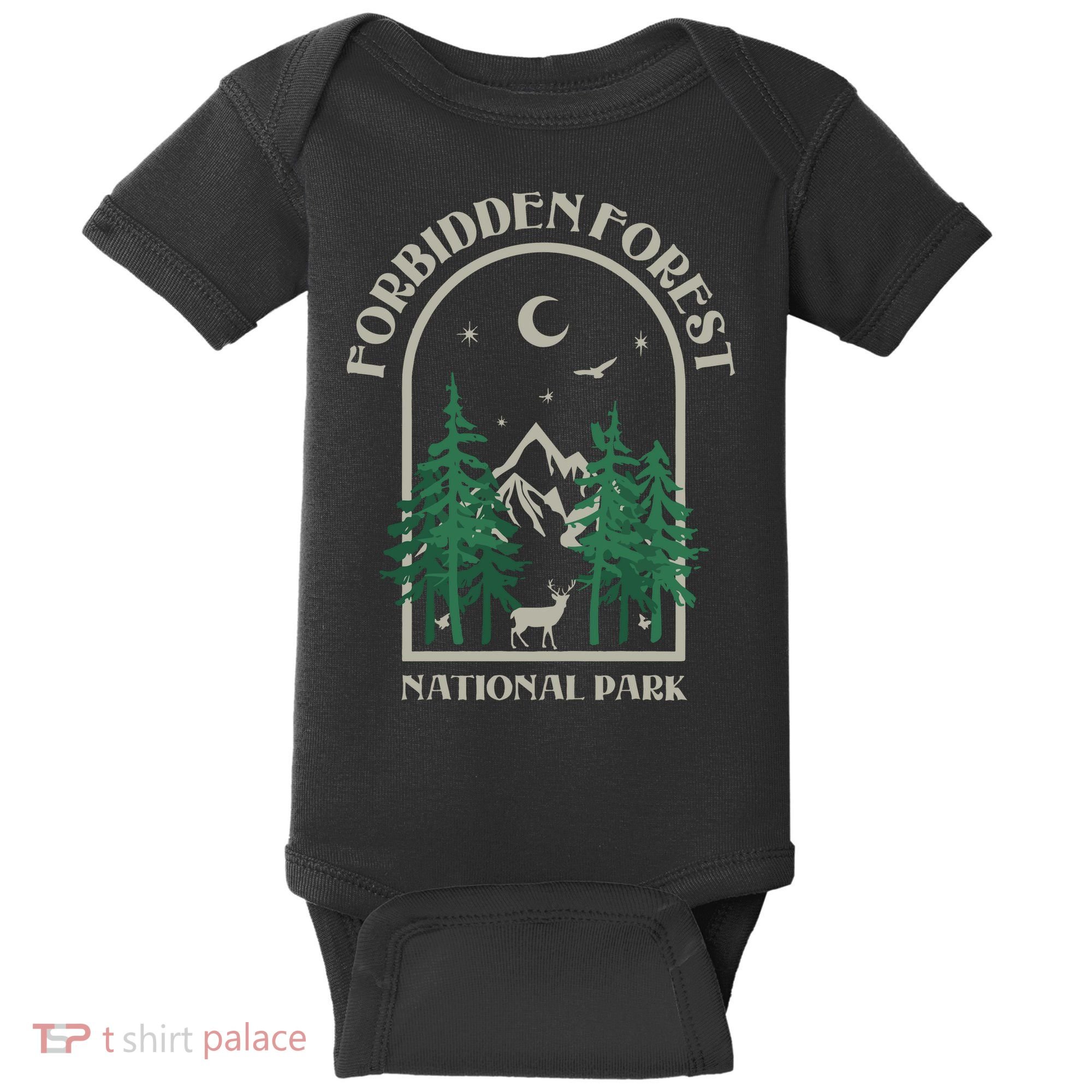 Forbidden Forest Wizard National Park Baby Bodysuit
