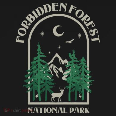 Forbidden Forest Wizard National Park Baby Bodysuit