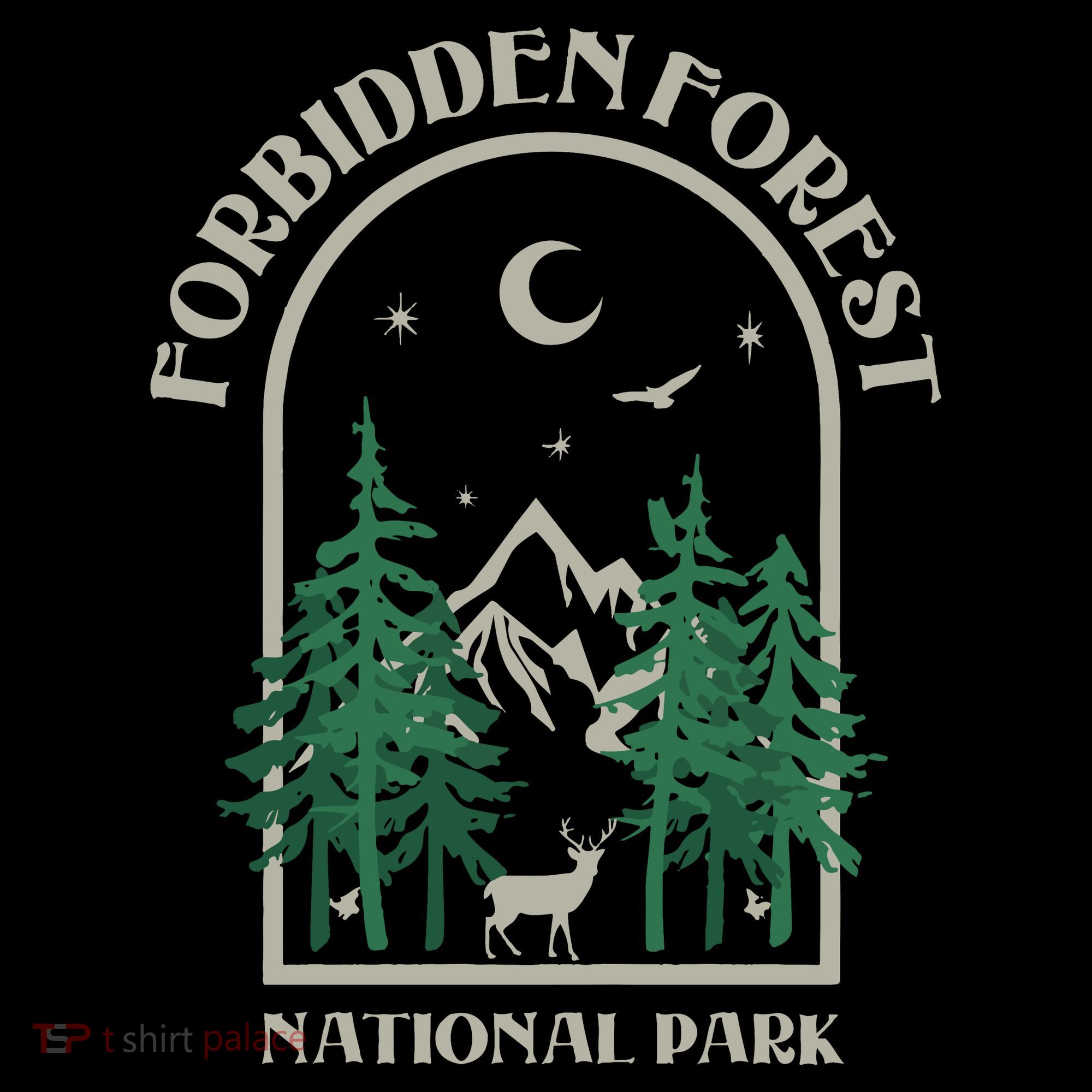 Forbidden Forest Wizard National Park Baby Bodysuit