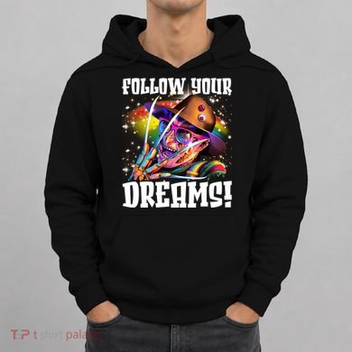 Freddy Follow Your Dream Rainbow Freddy Nightmare Horror Halloween Hoodie