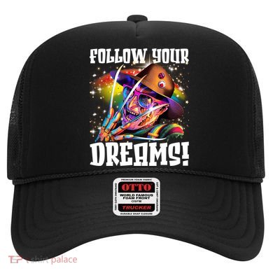 Freddy Follow Your Dream Rainbow Freddy Nightmare Horror Halloween Hat