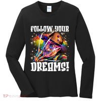 Freddy Follow Your Dream Rainbow Freddy Nightmare Horror Halloween Women's Long Sleeve Shirt thumb 0