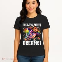 Freddy Follow Your Dream Rainbow Freddy Nightmare Horror Halloween Women's T-Shirt thumb 4