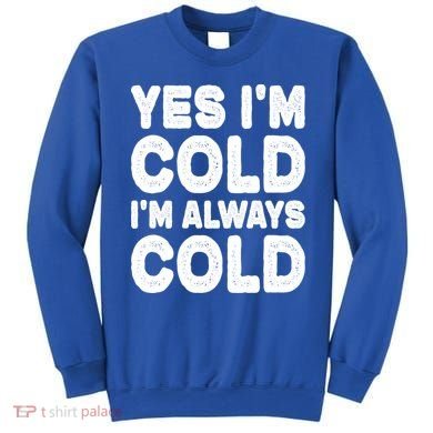 Figuratively Freezing Yes Im Cold Always Cold Funny Snow Meaningful Gift Sweatshirt