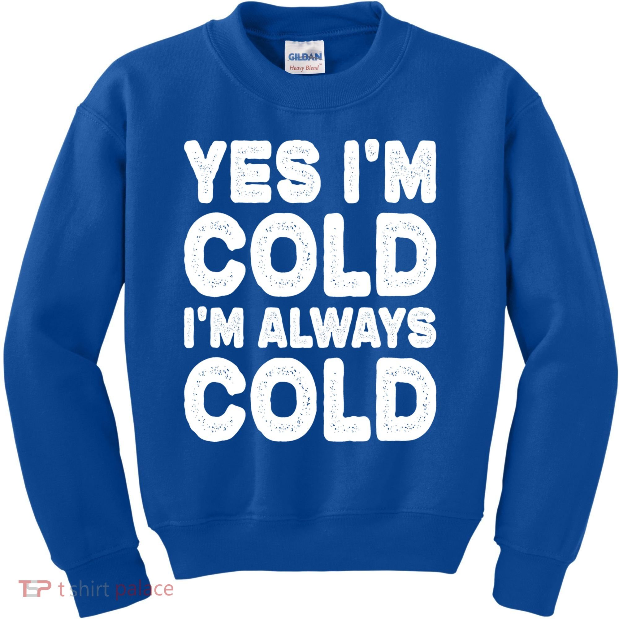 Figuratively Freezing Yes Im Cold Always Cold Funny Snow Meaningful Gift Kids Sweatshirt