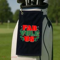 Funny Fab Yule Us Christmas Golf Towel thumb 2
